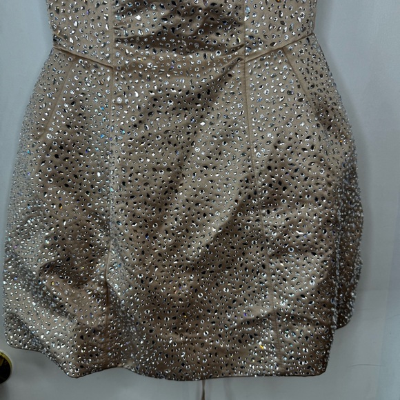 ❕SALE❕ Babyboo Angelique Champagne Mini Dress - Picture 7 of 9